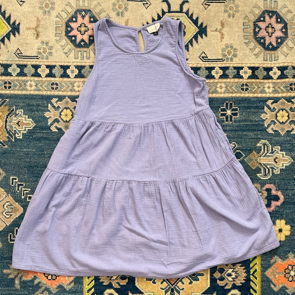 COPY - Women’s Purple Sleeveless Gauzy Sundress size Medium